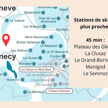 L'Ecrin Connecte-Axe Annecy-Geneve-Wifi-Confort Крюзей Экстерьер фото